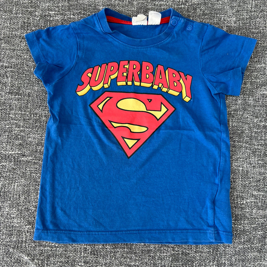 Boys 9-12 Month Blue "Supperbaby" T-shirt