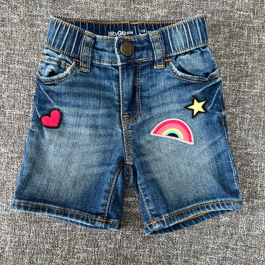 Girls 6-9 Month Blue Denim Shorts