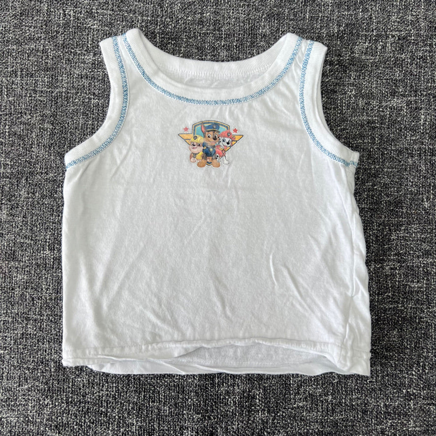 Boys 18-24 Month White "Paw Patrol" Sleeveless Vest