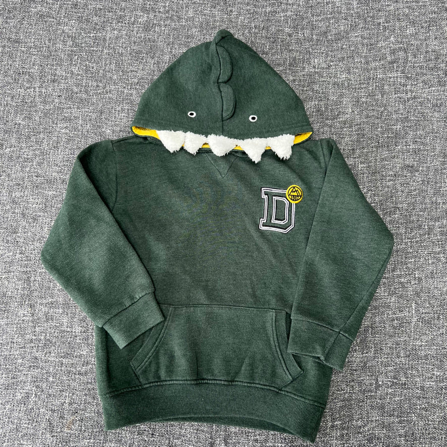 Boys 4-5 Year Green Dinosaur Hoodie