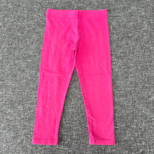 Girls 5-6 Year Plain Pink Leggings PIP