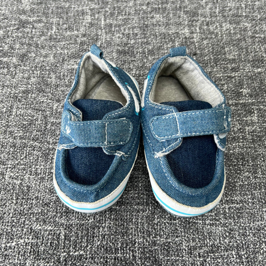 Boys 6-9 Month Blue Pram Shoes