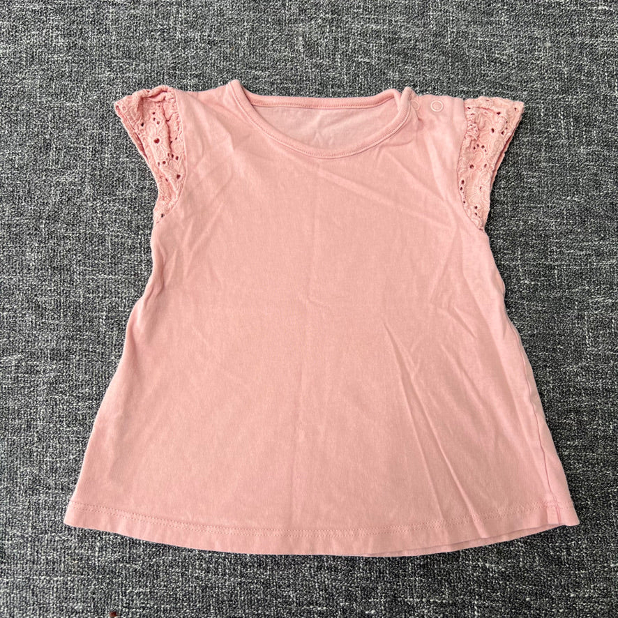 Girls 12-18 Month Plain Peach T-shirt