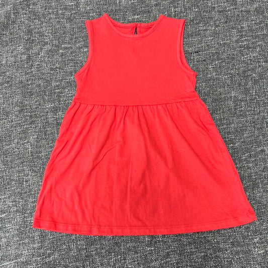 Girls 9-12 Month Plain Orange Jersey Summer Dress