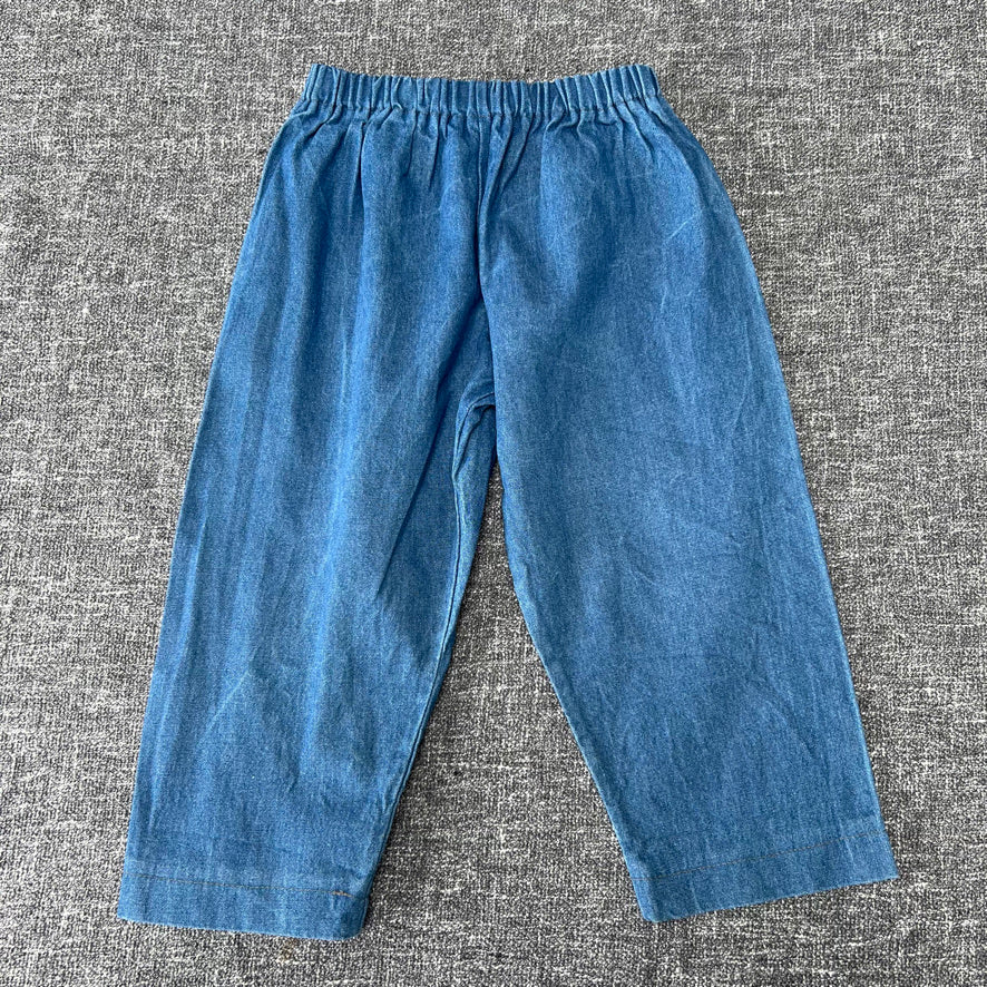 Girls 2-3 Year Blue Denim Style Trousers