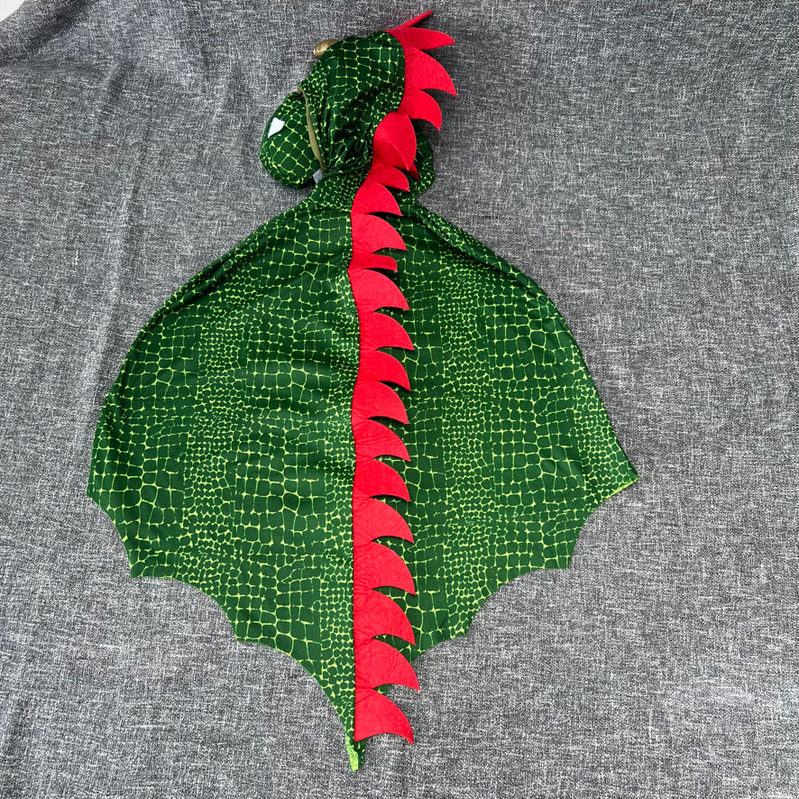 Boys /Girls 3-5 Year Green & Gold Dragon Outfit