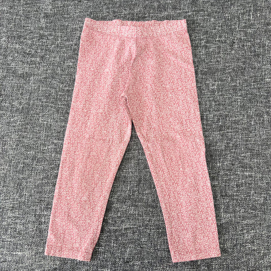 Girls 2-3 Year Pink Floral Print Leggings