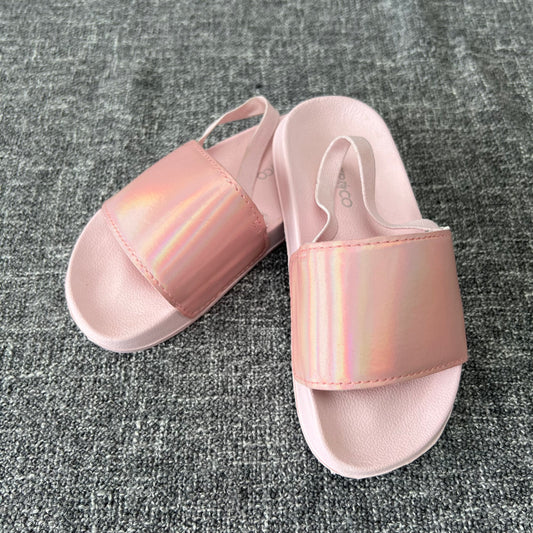 Girls Size 9uk / 27eu Pink Sliders