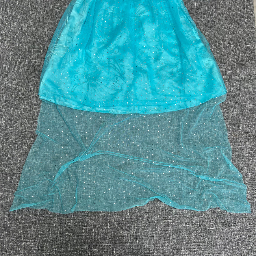 Girls 4-5 Year Turquoise & White Dress