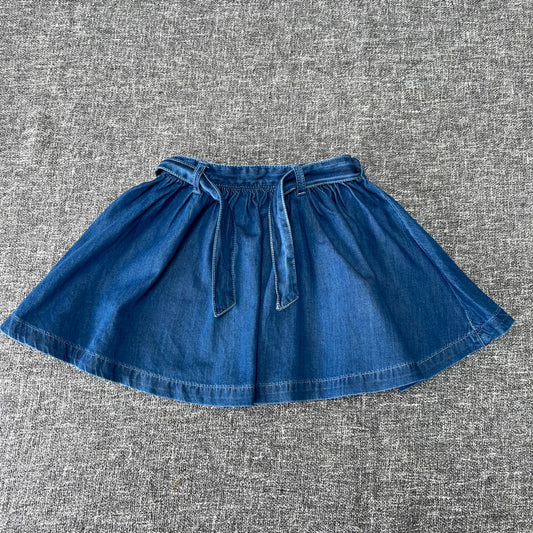 Girls 2-3 Year Blue Denim Style Skirt