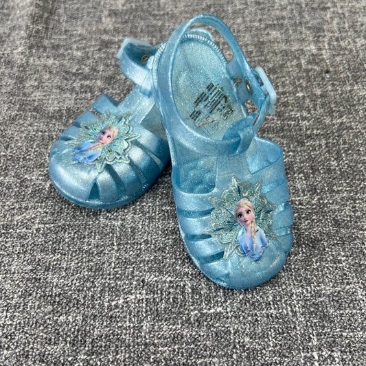 Girls Size 6uk / 23eu Blue Disney Frozen Jelly Shoes