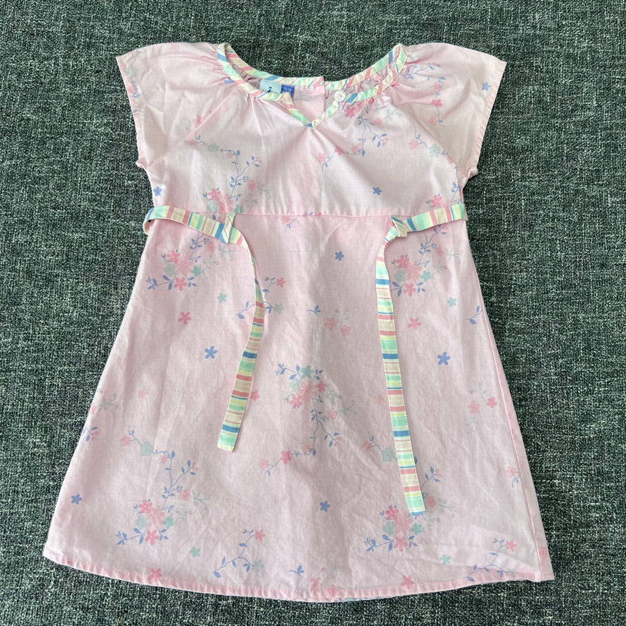 Girls 12-18 Month Pink Summer Dress With Floral Print