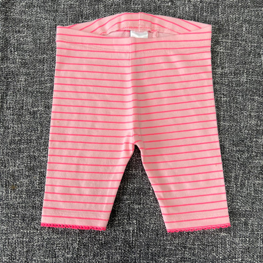 Girls 6-9 Month Pink Striped Cycle Shorts