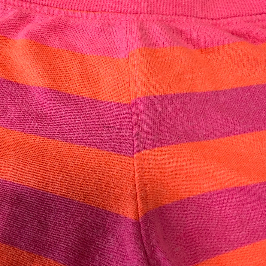 Girls 6-9 Month Pink & Orange Striped Shorts (PIP)