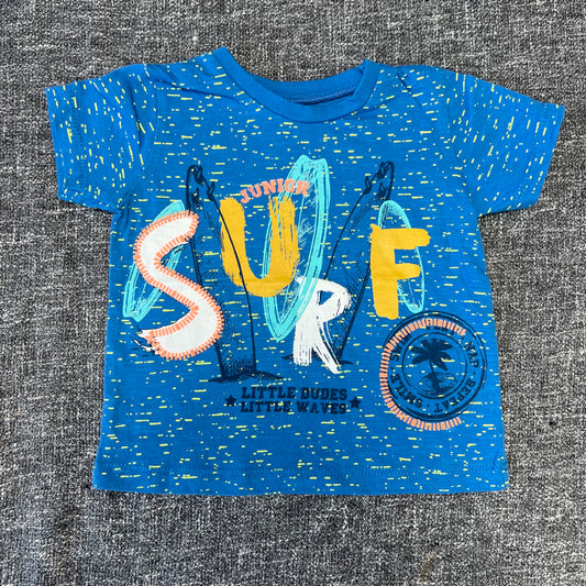 Boys 6-9 Month Blue "Junior Surf" T-shirt