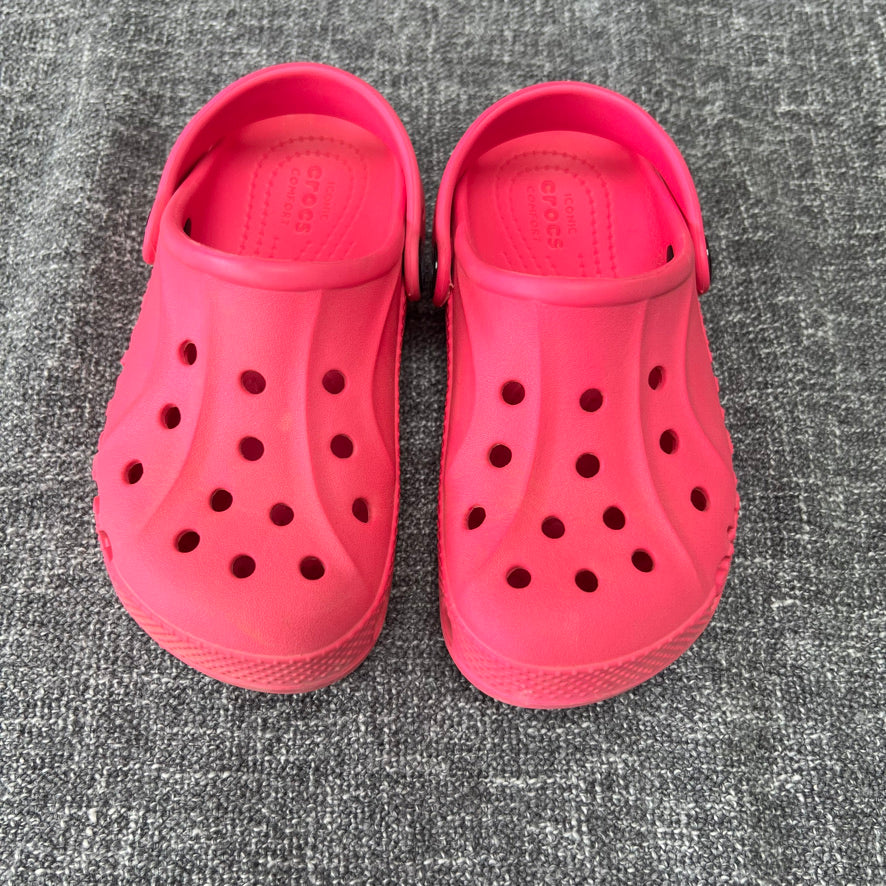 Girls Size 11 Bright Pink Crocs