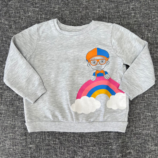 Boys 2-3 Year Grey "Blippi" Sweatshirt Jumper