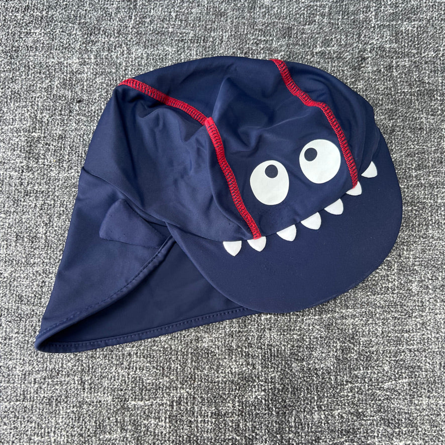 Boys 6-9 Month Blue Monster Face Swim Hat