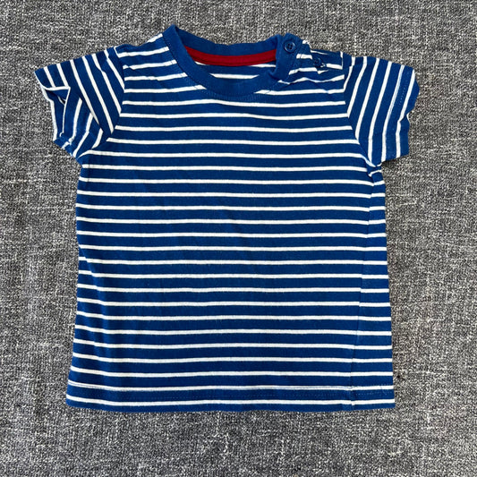 Boys 6-9 Month Blue & White Striped T-shirt