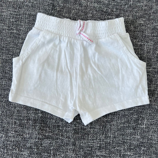 Girls 9-12 Month Plain White Shorts