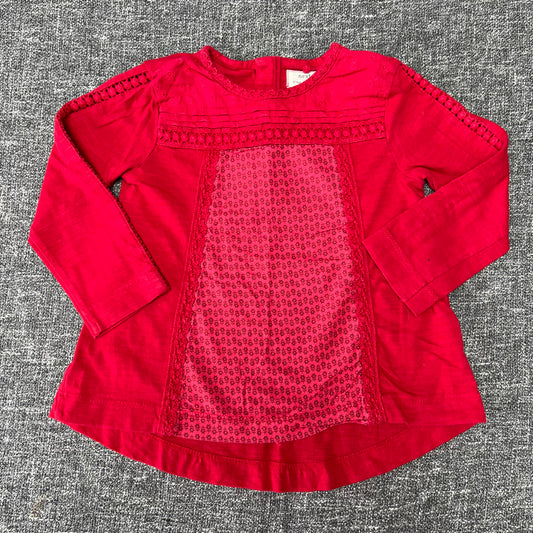 Girls 18-24 Month Red Long Sleeved Top