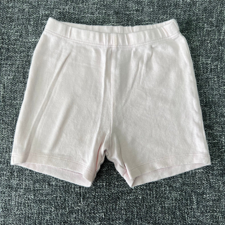 Girls 9-12 Month Plain Pale Pink Shorts (PIP)