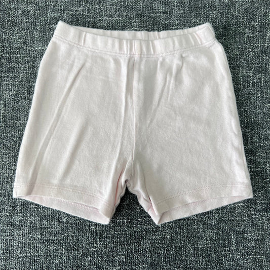 Girls 9-12 Month Plain Pale Pink Shorts (PIP)