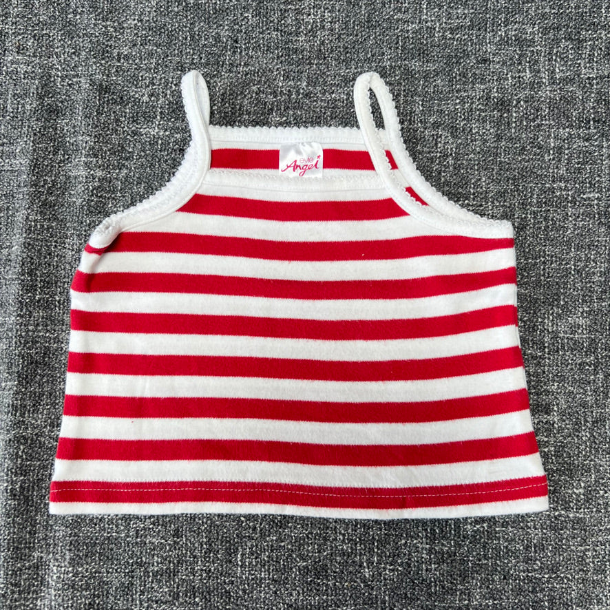 Girls 6-9 Month Red & White Striped T-shirt