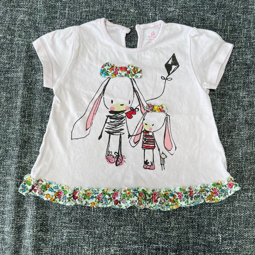 Girls 6-9 Month Pink Bunny T-shirt