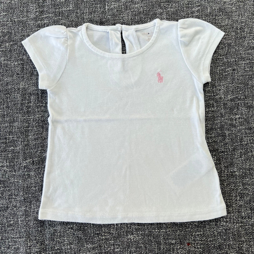 Girls 9-12 Month Plain White T-shirt