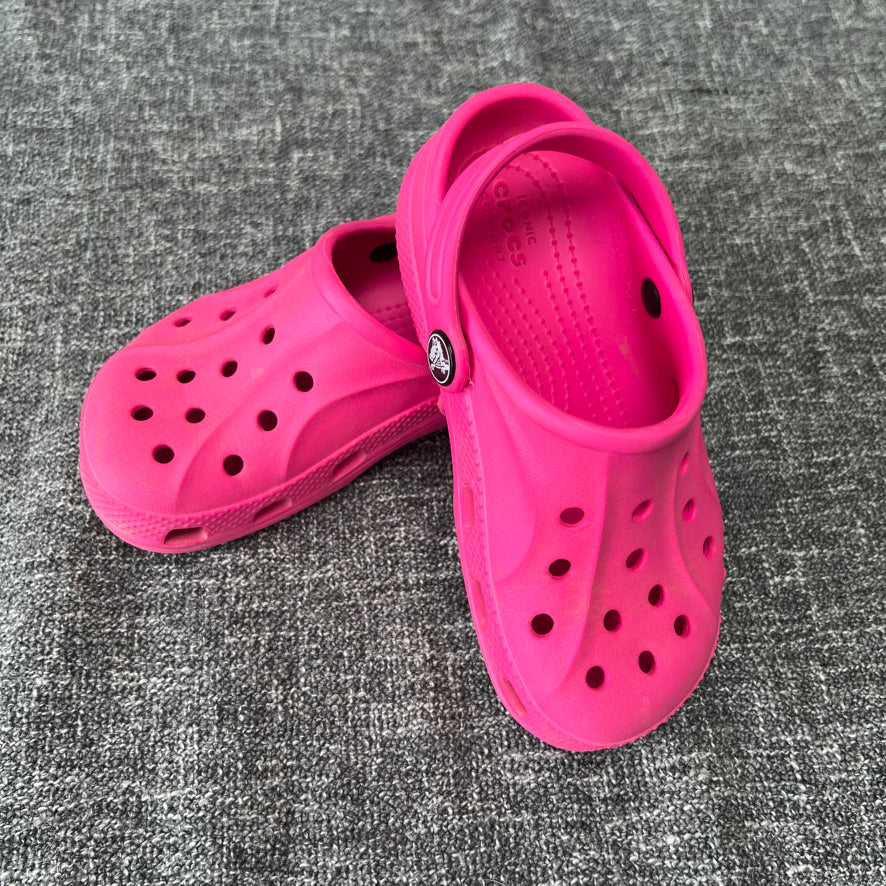 Girls Size 11 Bright Pink Crocs