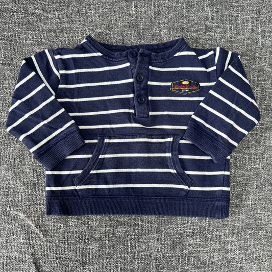 Boys 9-12 Month Blue & White Striped Jumper