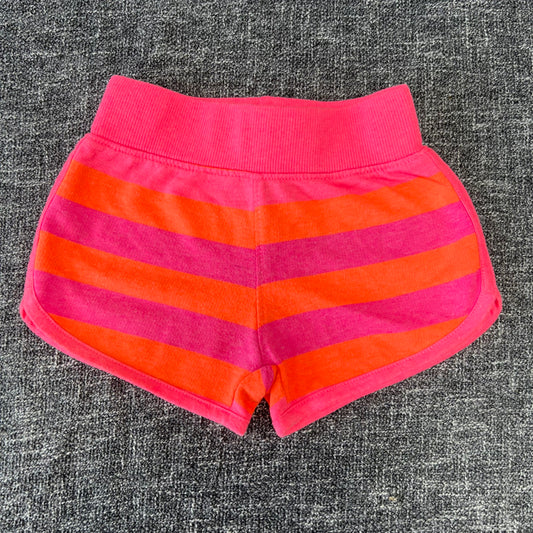 Girls 6-9 Month Pink & Orange Striped Shorts (PIP)