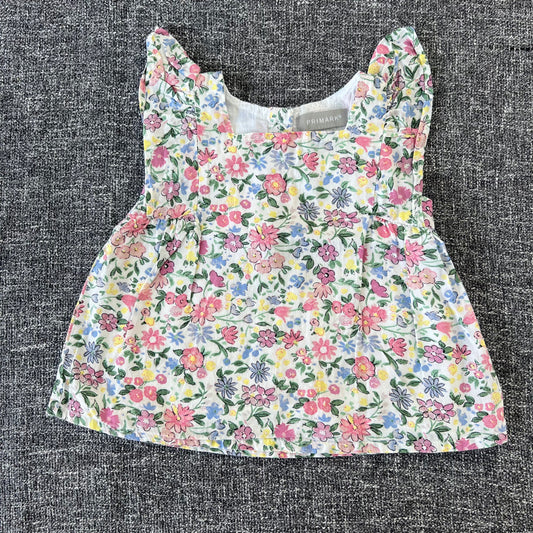 Girls 9-12 Month Pastel Floral Printed Summer Top