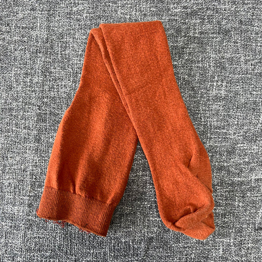 Girls 2-3 Year Plain Brown Ribbed Tights