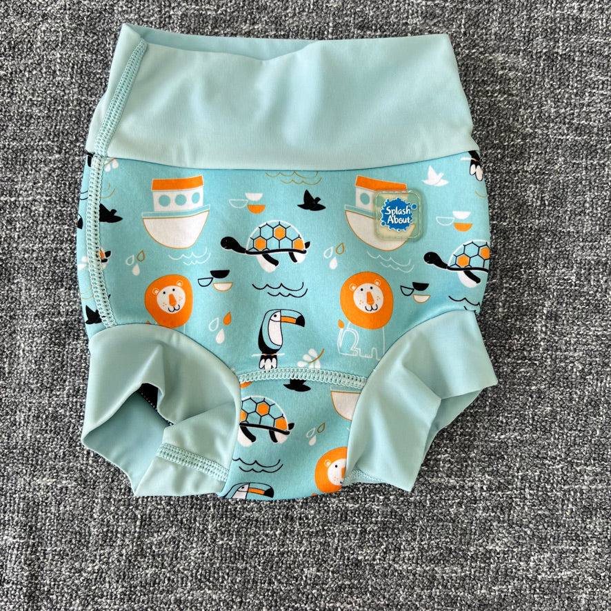 Boys 6-9 Month Light Blue Swim Nautical Print Swim Pants