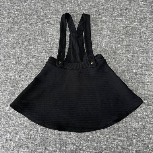 Girls 3-4 Year Black Ribbed Dress