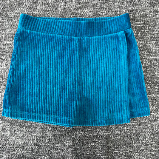 GIrls 2-3 Year Turquoise Ribbed Skort