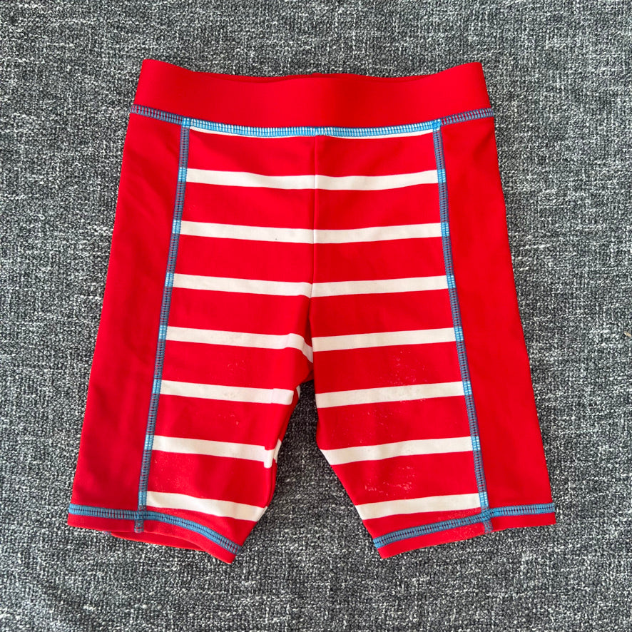 Boys 12-18 Month Red & White Striped Swim Shorts (PIP)