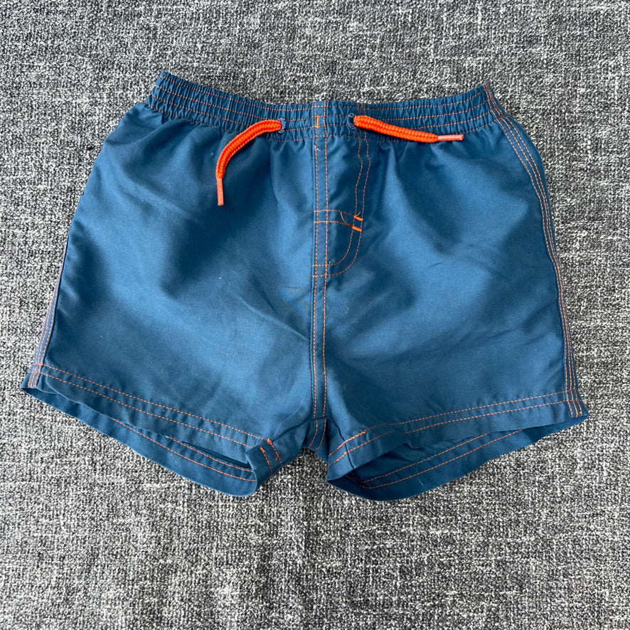 Boys 9-12 Month Blue & Orange Swim Shorts