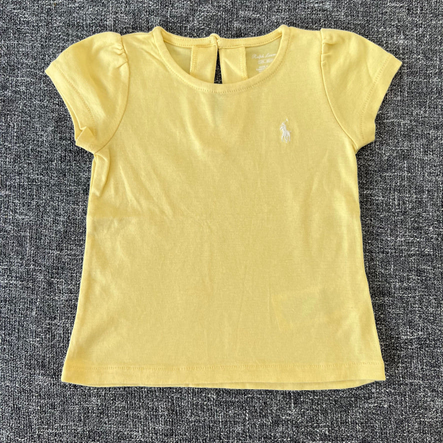 Girls 9-12 Month Plain Yellow T-shirt