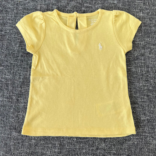 Girls 9-12 Month Plain Yellow T-shirt