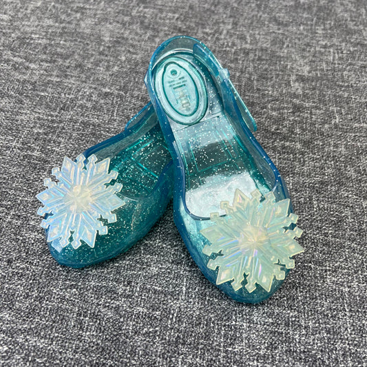 Girls Size 8/9 uk Disney Frozen Elsa Dress Up Shoes