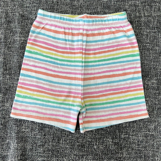 Girls 6-9 Month Multi-coloured Striped Cycle Shorts