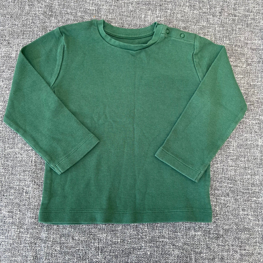 Boys 2-3 Year Green Long Sleeved Top