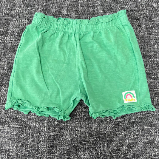 Girls 12-18 Month Plain Green Shorts