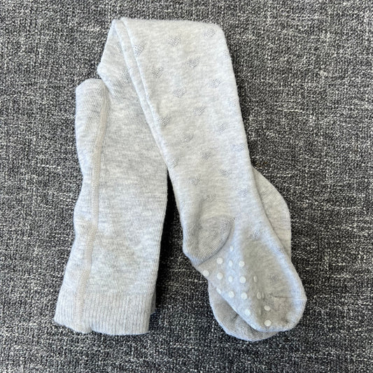 Girls 12-18 Month Grey Heart Tights