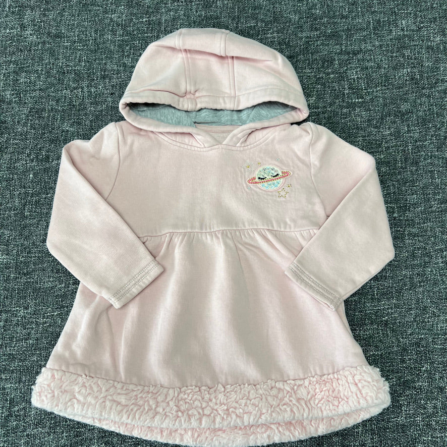 Girls 18-24 Month Pink Hooded Sweatshirt Jumper