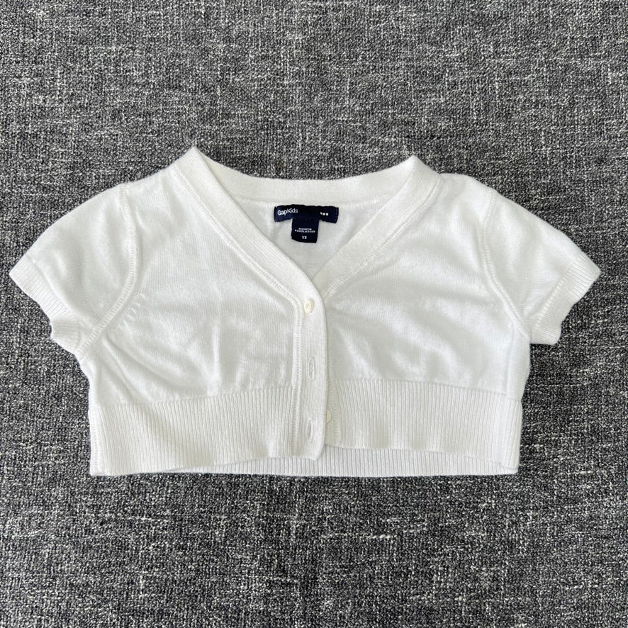 Girls 12-18 Month Plain White Summer Cardigan (PIP)