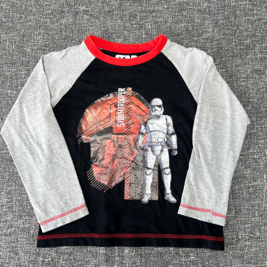 Boys 4-5 Year Start Wars Pj Top